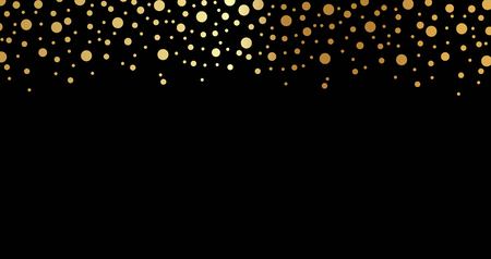 Beautiful festive background with gold circles vectorのイラスト素材