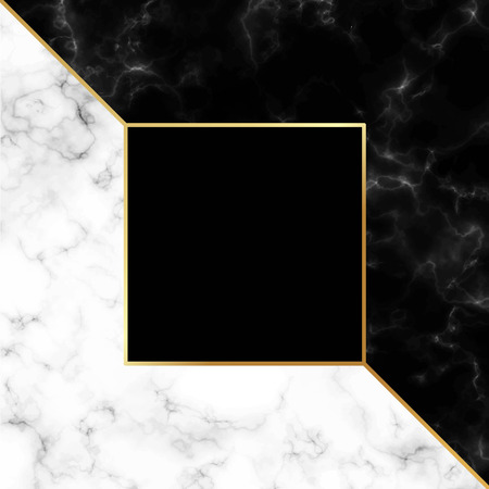 Marble beautiful background vector with gold frameのイラスト素材