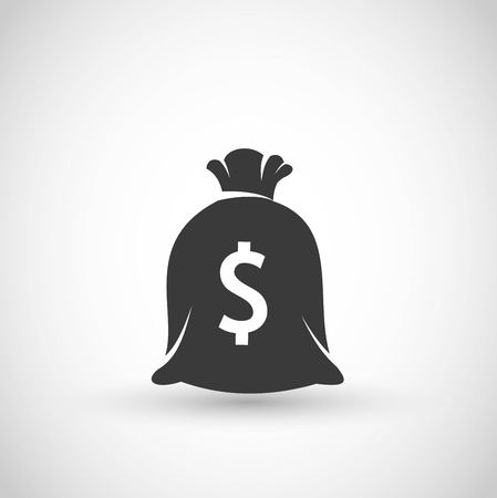Sack of money icon vectorのイラスト素材