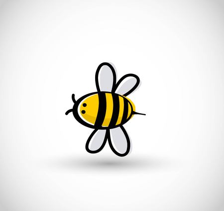 Cute bee vector illustration
