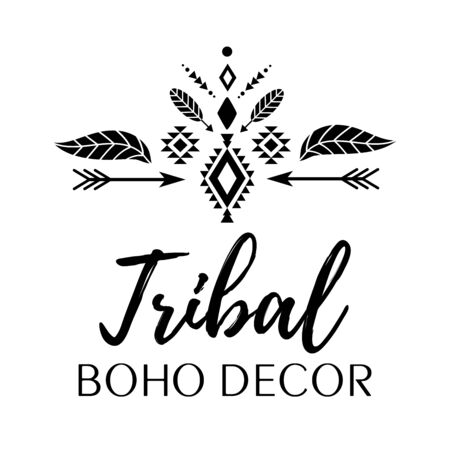 Tribal, boho, ethnic decor vectorのイラスト素材