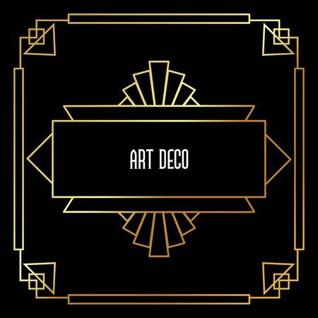 Beautiful Art Deco vector template