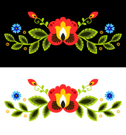 Polish folk decorative element vectorのイラスト素材