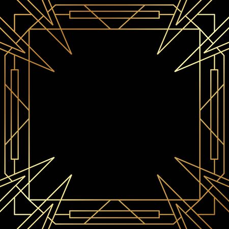 Beautiful Art Deco vector templateのイラスト素材