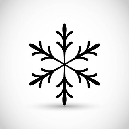 Beautiful snow flake vector iconのイラスト素材