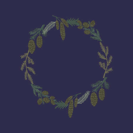 Beautiful collection of cute botanical hand drawn branches, leaves and flowers to create beautiful design - vector collectionのイラスト素材