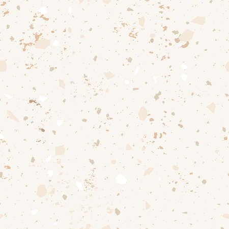 Terrazzo flooring seamless pattern with mosaic natural stone elemens vectorのイラスト素材