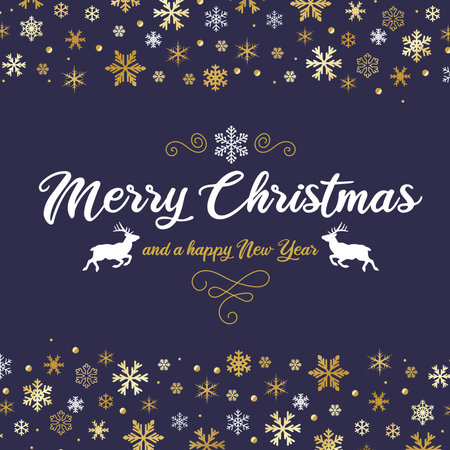 Beautiful vector Christmas card templateのイラスト素材