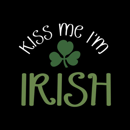 Vector illustration for St. Patrick's Day - Kiss me Im Irishのイラスト素材
