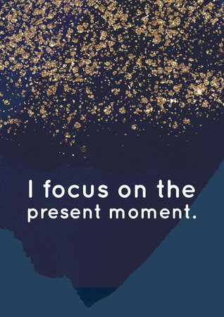 Beautiful printable sleep affirmation card for a good sleep, bedtime, restful nightの写真素材