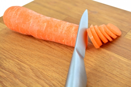 sliced carrottの写真素材