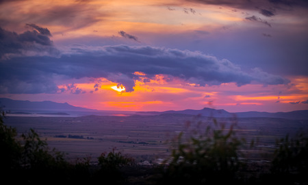 Sunset and Cloudsの写真素材