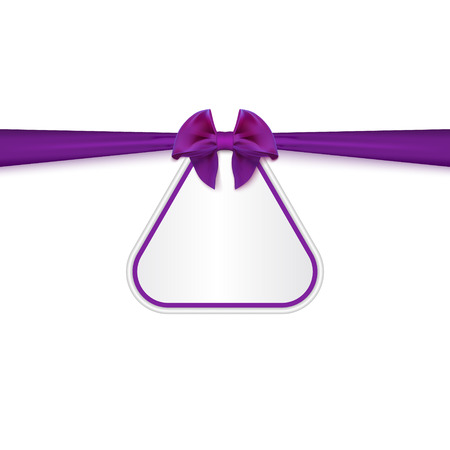 gift card with red ribbon and satin bow, on a white backgroundのイラスト素材