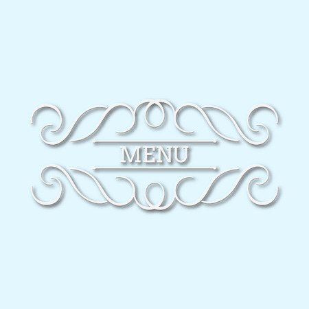 calligraphy monogram floral design, vintage pattern logo, EPS 10のイラスト素材