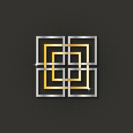 monogram  design, vintage pattern logo, EPS 10のイラスト素材