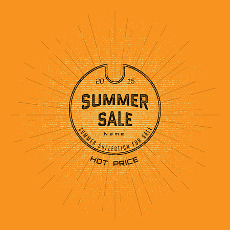 Summer sale badges logos and labels for any use. for your designのイラスト素材