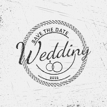 Wedding badges cards and labels, can be used to design wedding cards, presentations, invitationsのイラスト素材