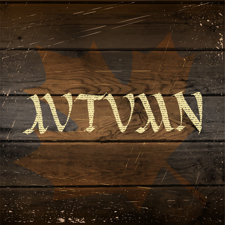 Autumn badges and labels can be used to design on business cards and brandingのイラスト素材