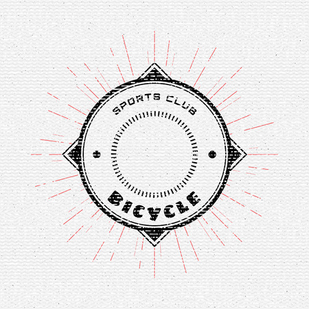 Bicycle badges and labels for any use, isolated. It can be used to design a sports club, clothing as prints salesのイラスト素材