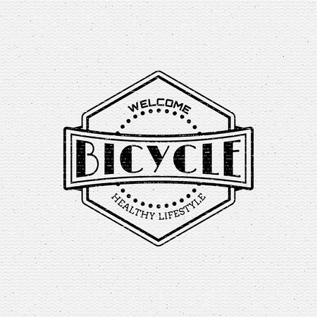 Bicycle badges and labels for any use, isolated. It can be used to design a sports club, clothing as prints salesのイラスト素材