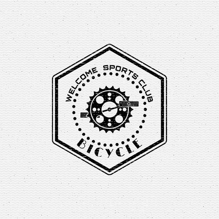 Bicycle badges and labels for any use, isolated. It can be used to design a sports club, clothing as prints salesのイラスト素材