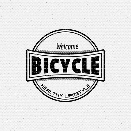 Bicycle badges and labels for any use, isolated. It can be used to design a sports club, clothing as prints salesのイラスト素材