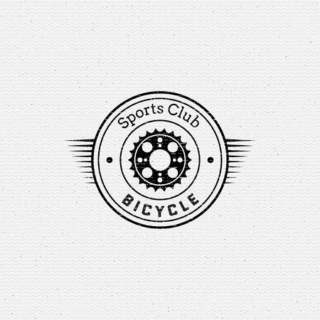 Bicycle badges and labels for any use, isolated. It can be used to design a sports club, clothing as prints salesのイラスト素材