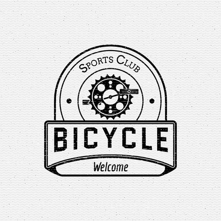 Bicycle badges and labels for any use, isolated. It can be used to design a sports club, clothing as prints salesのイラスト素材