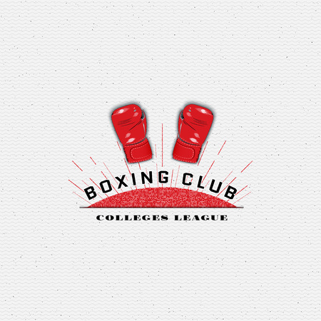 Boxing badge labels can be used to fashion design, signs for sports clubs, salesのイラスト素材