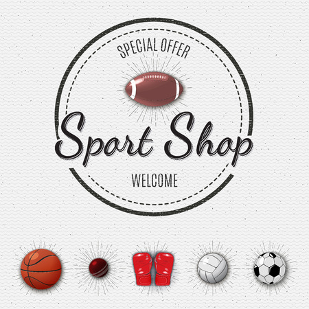 Sports insignia  and labels for any useのイラスト素材