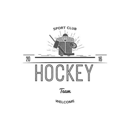 Hockey team insignia It can be used to design products label branding on the website and make printsのイラスト素材