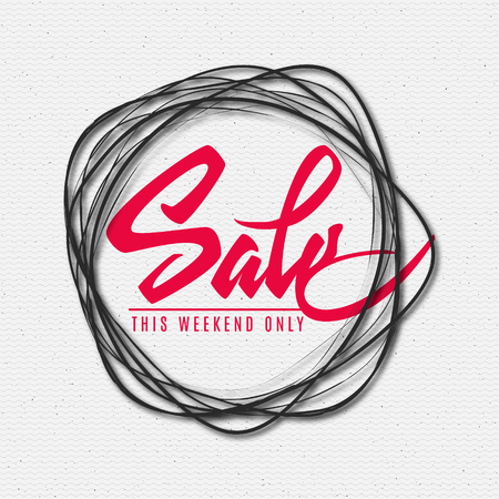 Sale this weekend only insignia  and labels It can be used for design, shares for saleのイラスト素材