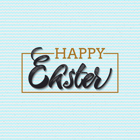 Happy easter - typographic calligraphic lettering  It can be used to design greeting cards, magazines, posters,のイラスト素材