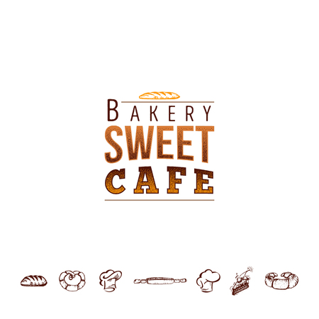 Badge for small businesses - sweet bakery.のイラスト素材