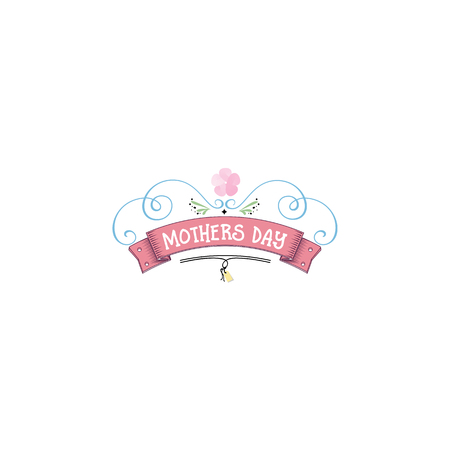 Badge as part of the design - Mothers day.のイラスト素材