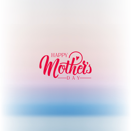 lettering and calligraphy modern - Mothers day. Sticker, stamp, logo - hand madeのイラスト素材