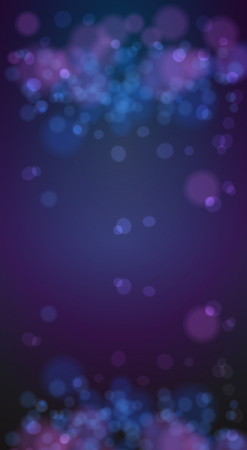 Christmas bokeh background defocus lights. Glowing techno abstract background.のイラスト素材