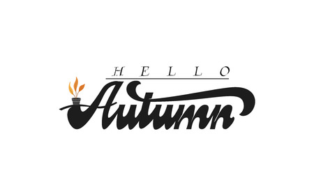 Vector set of lettering phrase. Hand drawn seasons inspiration quotes. Handwritten modern brush calligraphy for invitation and greeting card, t-shirt, prints and postersのイラスト素材