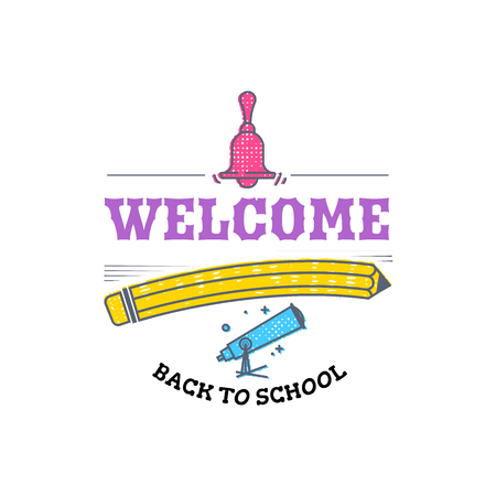 Welcome Back to school banner .の写真素材