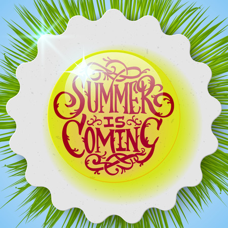 Summer decorative template for holiday designのイラスト素材