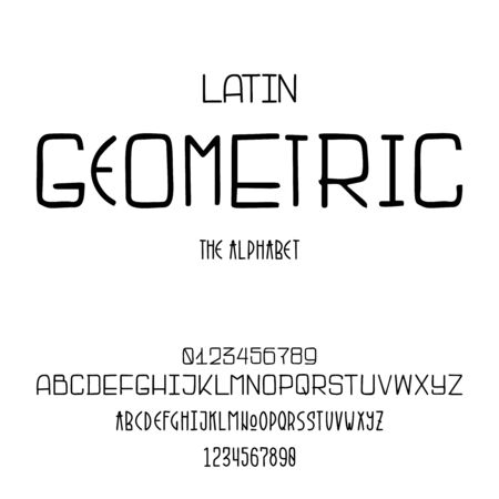 Latin alphabet for the design of posters, printsのイラスト素材