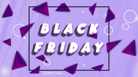 Black Friday - geometric shapes backgroundのイラスト素材