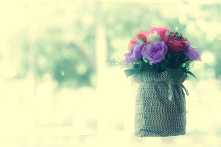 Decorative flower with vintage filterの写真素材