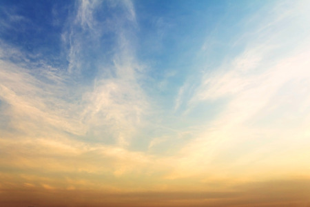 beautiful sky at sunset time