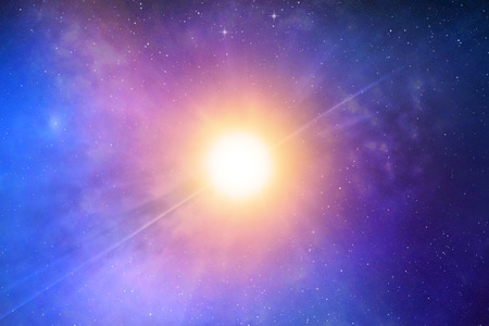 Night sky with stars and nebula