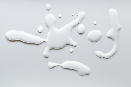 milk splash drops white moodの写真素材