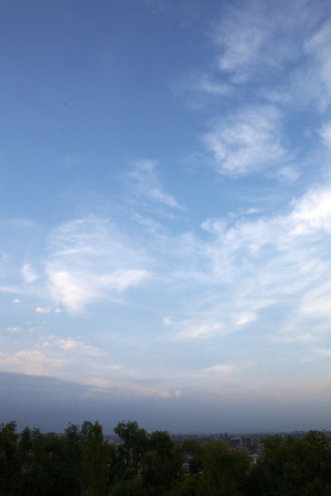 blue sky in the eveningの写真素材