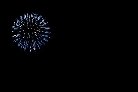Fire works with a dark background の写真素材
