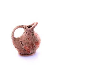 Pottery isolated over a white backgroundの写真素材