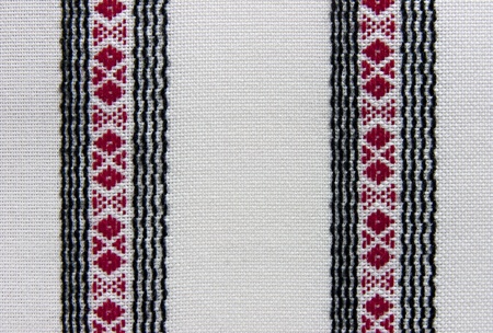 Texture fabric linen pattern black-redの写真素材